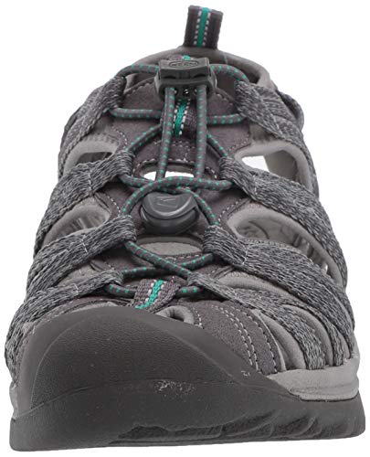 Keen Whisper-W, Sandalia Mujer, Verde Pavo Real Gris Medio, 39.5 EU