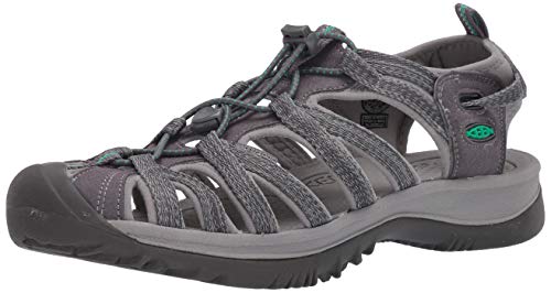 Keen Whisper-W, Sandalia Mujer, Verde Pavo Real Gris Medio, 39.5 EU