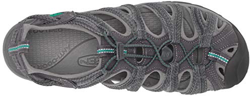 Keen Whisper-W, Sandalia Mujer, Verde Pavo Real Gris Medio, 39.5 EU