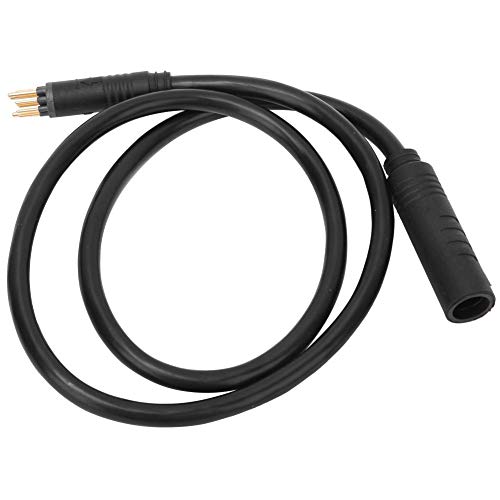 KEENSO Cable de extensión de Motor de Bicicleta eléctrica,de Rueda Impermeable de 9 Pines para Bicicleta eléctrica Cable de Hembra a Macho Accesorio(1.5 * 600mm)