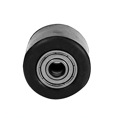 Keenso - Guía de rodillo de cadena de 8 mm, tensor negro para motocicleta motorizada Pit Bike