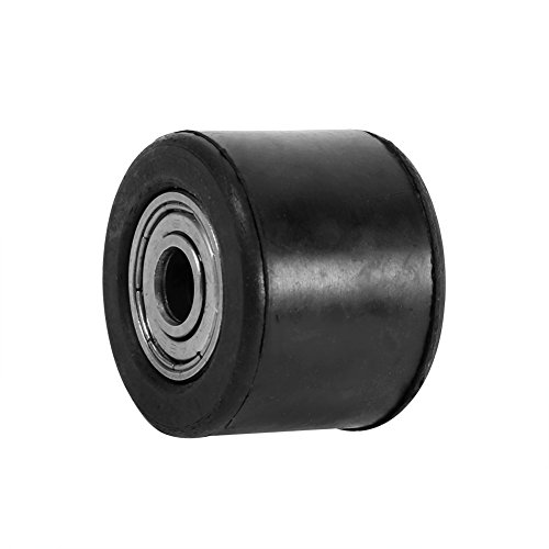 Keenso - Guía de rodillo de cadena de 8 mm, tensor negro para motocicleta motorizada Pit Bike