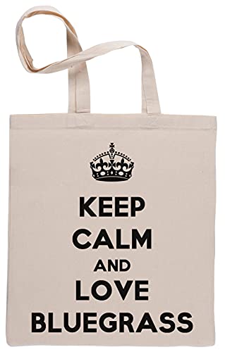 Keep Calm and Love Bluegrass Bolsa De Compras Shopping Bag Beige