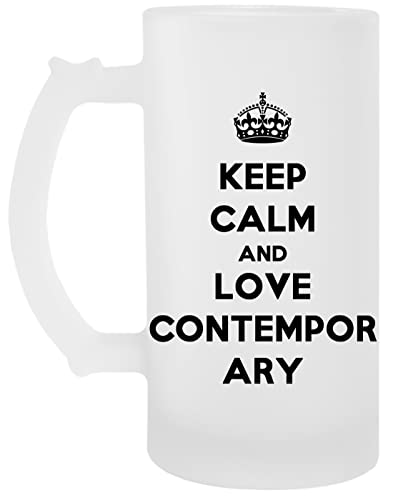 Keep Calm And Love Contemporary Bluegrass Transparente Cerveza Taza Transparent Beer Mug