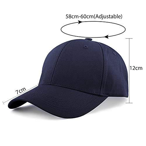 KELOYI Ajustable Gorras Baratas Béisbol Hombre Mujer Verano Cap Azul Marino Algodón Hats Polo Deportivas