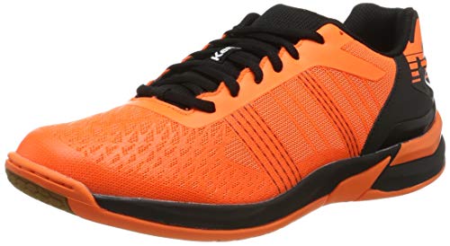 Kempa Attack Three Contender, Zapatillas de Balonmano Unisex Adulto, Naranja (Orange Frais/Noir 06), 44.5 EU