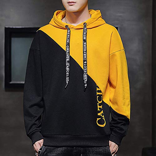 KENAIJING Hombre Sudadera con Capucha Deportiva Manga Larga Hoodie Camisa de Entrenamiento Casual