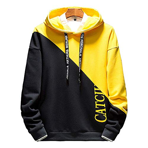 KENAIJING Hombre Sudadera con Capucha Deportiva Manga Larga Hoodie Camisa de Entrenamiento Casual