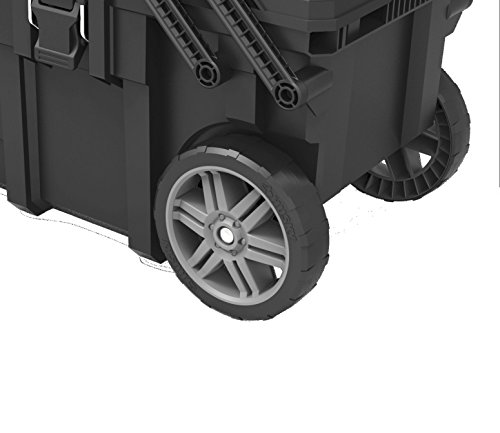Keter 233743 Job Box - Carro Horizontal, Negro, 62.6 x 35.3 x 39 cm