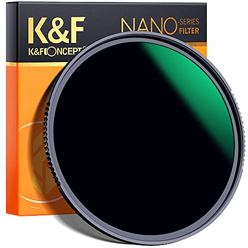 K&F Concept Filtro ND1000 (10 Pasos) 86mm Filtro Densidad Neutra Slim de Vidrio óptico HD con Nano Revestimiento de 28 Capas para Objetivo 86mm (Nano X)