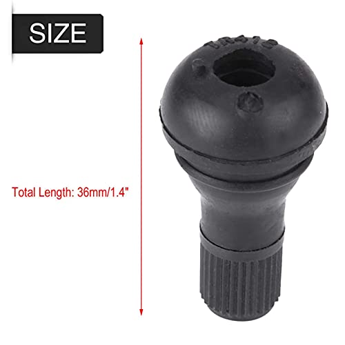 Kimiss 10 Piezas TR412 Válvula de Encaje de Neumático del Vástago del Neumático del Casquillo del neumático Válvula de Goma