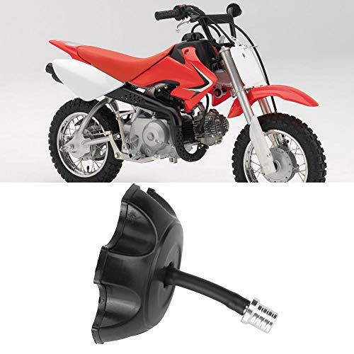 KIMISS Tapa de combustible universal para motocicleta, Dirt Pit Bike ATV Tapa de combustible con bloqueo de gasolina con válvula de ventilación Tubo de manguera de ventilación(Plata)