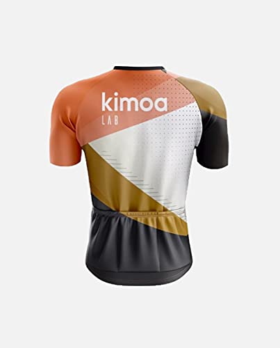 KIMOA - Maillot Ciclismo, Adultos Unisex, Estándar, gráfica Multicolor, S (Lab 03)