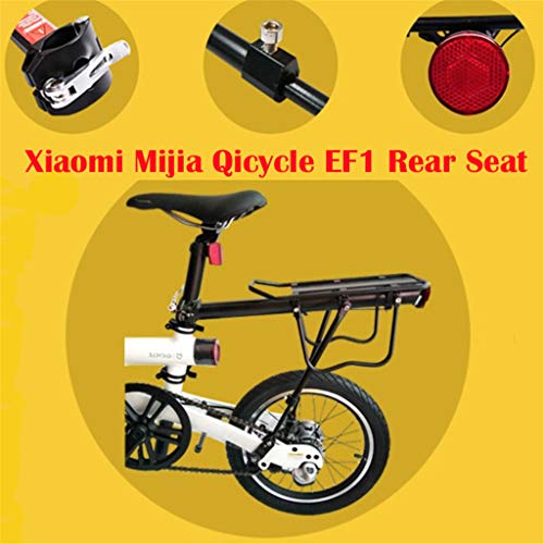 KIMODOAsiento Trasero Trasero para Xiaomi Micycle Qicycle EF1 Scooter eléctrico Inteligente E-Bike