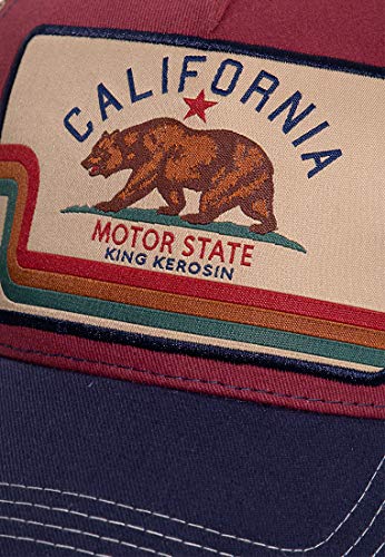 King Kerosin California Gorra de bisbol, carbón, Talla única para Hombre