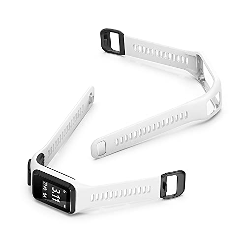 KINKUUN Correas para relojes Compatible con TomTom Runner 2/3 Spark/3 Cardio + Music Pulseras de repuesto.Correa de Reloj.(blanco)