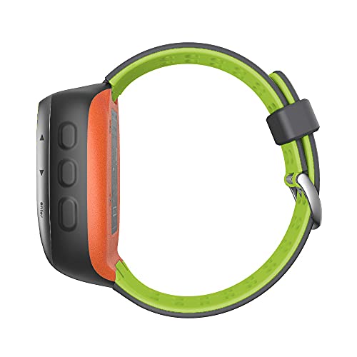 KINOEHOO Correas para relojes Compatible con Garmin Forerunner 310XT Pulseras de repuesto.Correas para relojesde silicona.(Gris claro + verde)