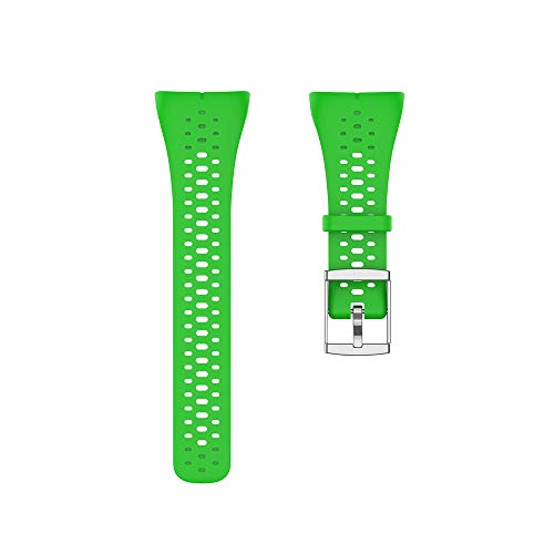 KINOEHOO Correas para relojes Compatible con Polar M400 M430 Pulseras de repuesto.Correas para relojesde siliCompatible cona.(Verde)