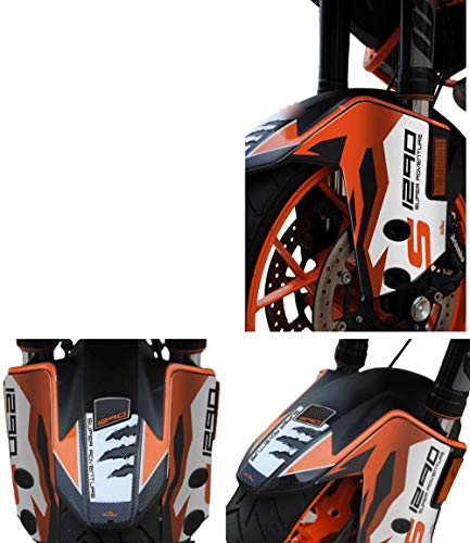 Kit-2 Adhesivos Guardabarros Compatible con KTM 1290 Super Aventura-S 2018