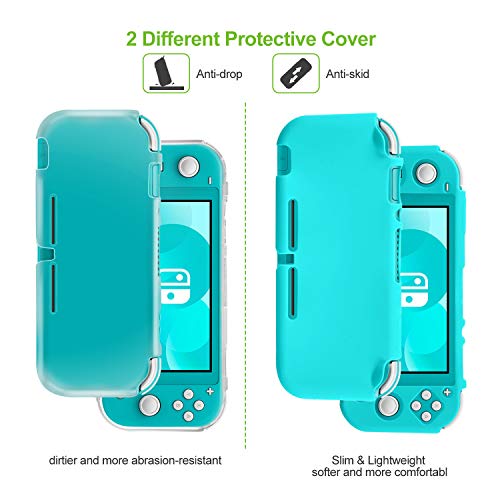 Kit 6 en 1 de Accesorios para Nintendo Switch Lite - Incluye Funda de Transporte para Nintendo Switch Lite, Funda Transparente, Protectores de Pantalla, Soporte Ajustable y Tapas de Joystick