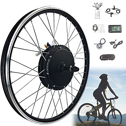 kit de conversión de rueda delantera de bicicleta eléctrica, 20"/24"/26"/27.5"/28"/29"/700c kit de bicicleta eléctrica, kit de bicicleta eléctrica pedelec electric bicicleta,36V/500W-20inch