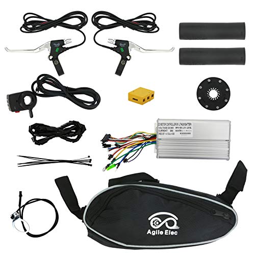 Kit de conversión para bicicleta eléctrica de 26 pulgadas, 48 V, 1000 W, motor de buje para bicicleta, bicicleta eléctrica, kit de conversión (rueda delantera)