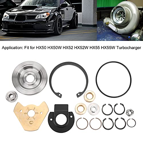 Kit de Reparación de Turbo, Se Puede Montar Fácil Y Rápidamente Reparación de Turbocompresor de Aluminio Superior, Acero Inoxidable Y Caucho para HX50W para HX55W