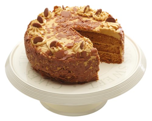 Kitchen Craft Classic Collection 29 cm Ceramic Cake Stand with Glass Dome