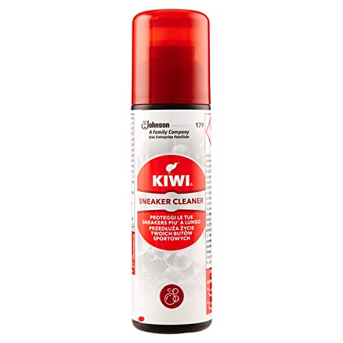 Kiwi Sneaker Cleaner - Espuma limpiadora para limpieza en seco de zapatos de gimnasia, 75 ml