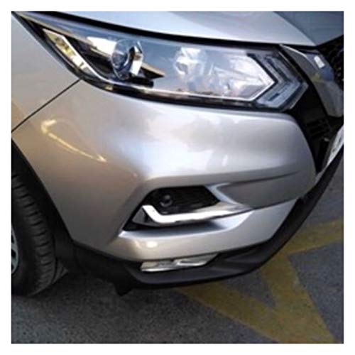 knowledge Accesorio de automóviles Frontal Fog Lights Lámpara Eje Eje EJEADO COVERA DE LA Coche ABS ABS para Nissan Qashqai J11 2018 2019 2020 (Color : Silver)