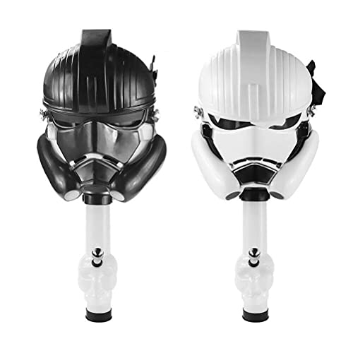 Knowoo Casco de Stormtrooper The Black Series Rogue One Mask Casco, Clone Trooper Imperial Stormtrooper Imperial, Silicone + Acrylic Full Mask Toy for Halloween Cosplay Adult