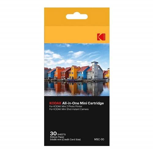 Kodak – Cartucho Mc impresión fotográfica mini, todo en uno, tinta y papel,  lote de 30,  compatible con cámara Mini Shot, impresora Mini 2, Paquete Surtido