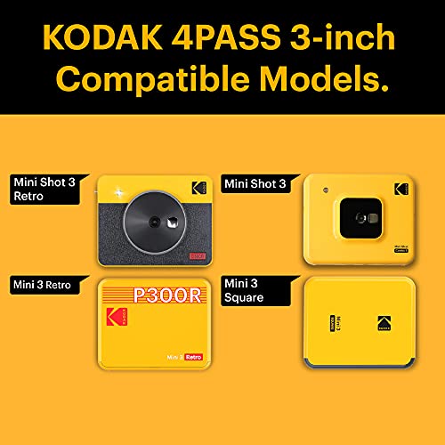 KODAK Icrg-360, Cartucho para Mini 3 Y Mini Shot 3, Recambio De Tinta Y Papel Fotográfico Todo En Uno, para Imprimir 60 Fotos, Tamaño 76X76Mm, Uso En Cámaras E Impresoras Instantáneas