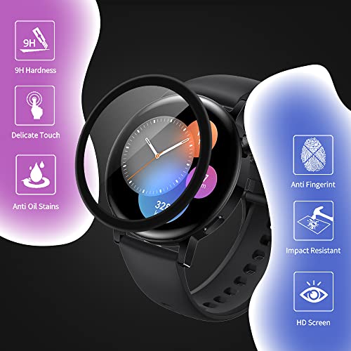 KONEE Protector de Pantalla Compatible con HUAWEI WATCH GT 3 (42mm), 【2 Piezas】 [ 3D Cobertura Completa, Anti-rasguños, Alta Definición ], Película Protectora para HUAWEI WATCH GT 3 (42mm)