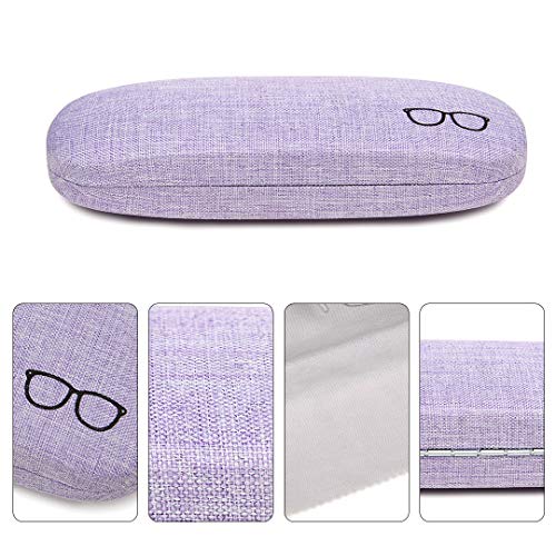 Kono Fundas de Gafas Rigida Protector de Gafas Estuches para Hombre y Mujeres (Morado)