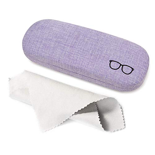 Kono Fundas de Gafas Rigida Protector de Gafas Estuches para Hombre y Mujeres (Morado)