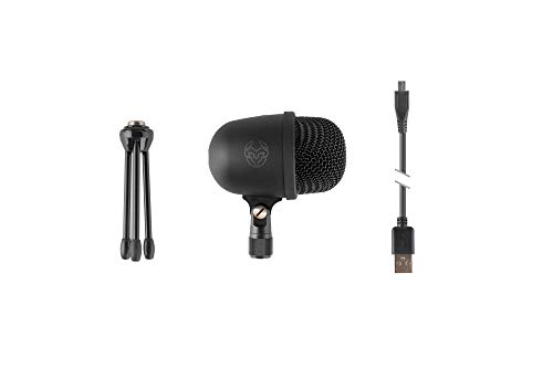 Krom Kimu Pro -NXKROMKIMUPRO- Micrófono unidireccional, Conexión micro USB para móviles y tablets, audio 3.5 mm jack