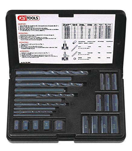 KS Tools 150.1305 - Juego de extractores de tornillos (M5-M16, 25 piezas)