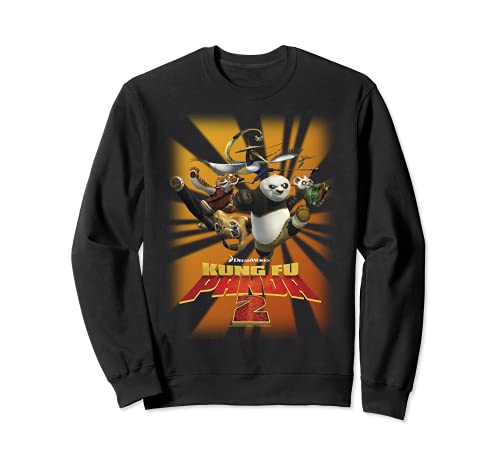 Kung Fu Panda 2 Po And The Furious Five Movie Logo Sudadera