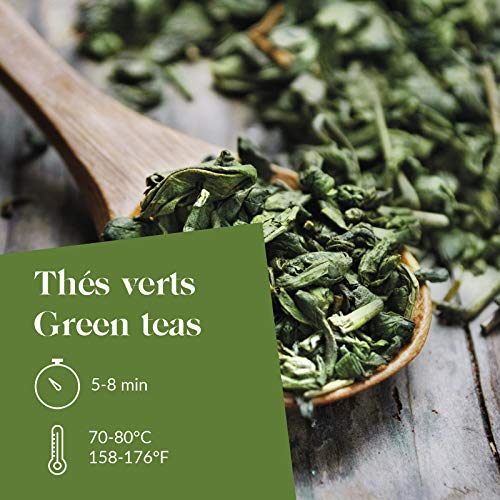 Kusmi Tea - Té verde Bio con sabor a jengibre-limón - Caja de 20 bolsitas