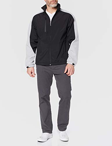 KUSTOM KIT GT Soft Shell Jacket Chaqueta, Negro (Black/Grey), L para Hombre