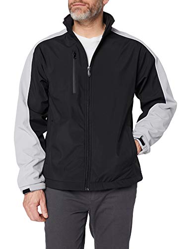 KUSTOM KIT GT Soft Shell Jacket Chaqueta, Negro (Black/Grey), L para Hombre