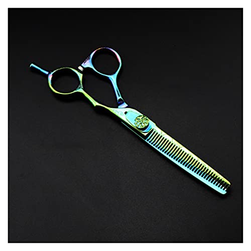 Kwent Tijeras Pelo Tijeras De Corte De Pelo con Logo/Nombre Personalizado, 6", Damasco Verde, Corte De Peluquero Tijeras peluqueria Profesional (Color : Cutting)