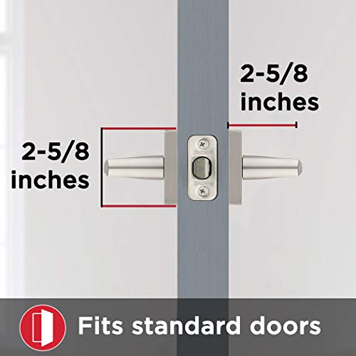 Kwikset 91540-023 Lisbon Square Passage Hall/Closet Lever In Satin Nickel