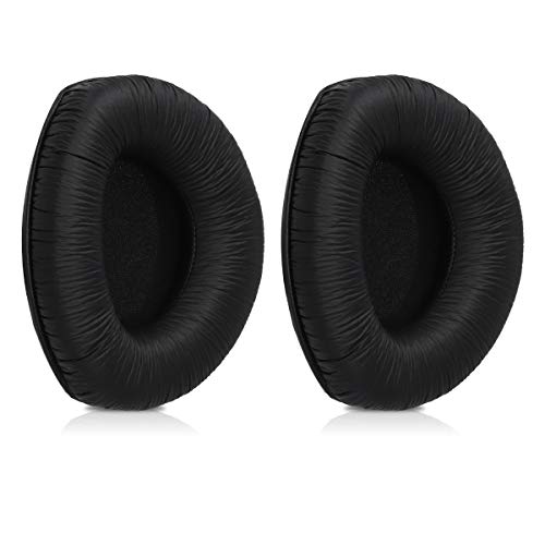 kwmobile Almohadillas compatibles con Sennheiser RS160 / RS170 / RS180-2X Almohadilla de Repuesto para Cascos y Auriculares en Cuero sintético