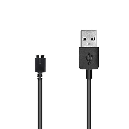 kwmobile Cable de Carga Compatible con Polar M430 - USB Negro para Fitness Tracker y smartwatch