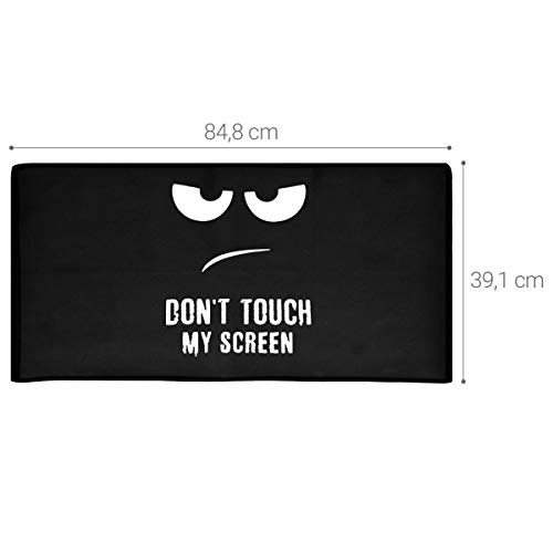 kwmobile Carcasa Compatible con Monitor de 34-35" - Funda Anti Polvo para Pantalla - Protector Don't Touch my Screen