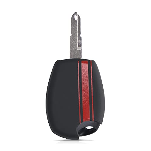 kwmobile Carcasa Compatible con Renault Dacia Llave de Coche de 2 Botones - Funda Protectora de Silicona - Cover Flexible en Rojo/Negro