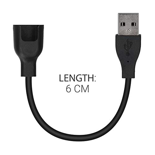 kwmobile Conector de Carga Compatible con Honor Band 3e / 4 Running - Cable USB con Base de conexión para Fitness Tracker y smartwatch