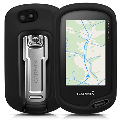 kwmobile Funda Compatible con Garmin Oregon 700 / 750t / 600/650 - Carcasa de Silicona para navegador GPS - Cover Negro